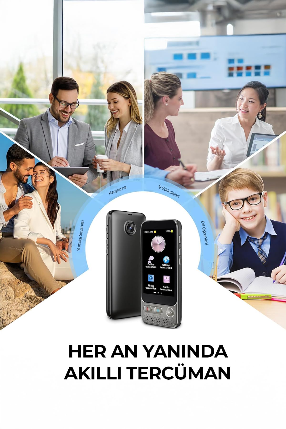 ROBO Yapay Zeka Çeviri Cihazı 142 Dil : Amazon.com.tr: Ofis ve